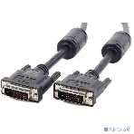 Кабель DVI-D dual link Cablexpert CC-DVI2L-BK-10, 25M/25M, 3.0м, CCS, черный, экран, феррит.кольца, пакет, фото3