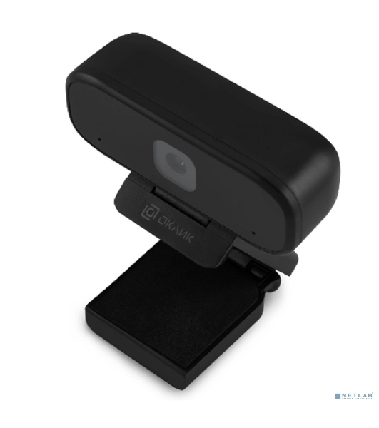 Веб-камера OKLICK OK-C015HD 1280x720, 30 кадр/с, USB Type-A, микрофон, ручная фокусировка, универсальное крепление