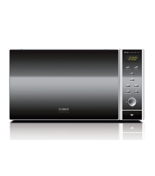 Микроволновая печь CASO MCG 30 Ceramic Chef серебристый, 30 л, 900 Вт, переключатели - кнопки, поворотный механизм