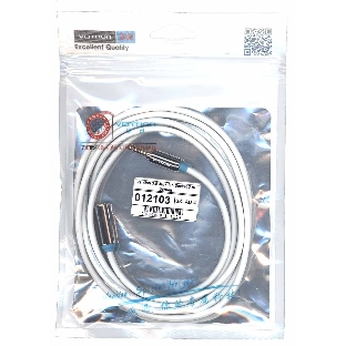 Кабель Vention 3.5 Jack-3.5 Socket 2 m белый круглый 12103