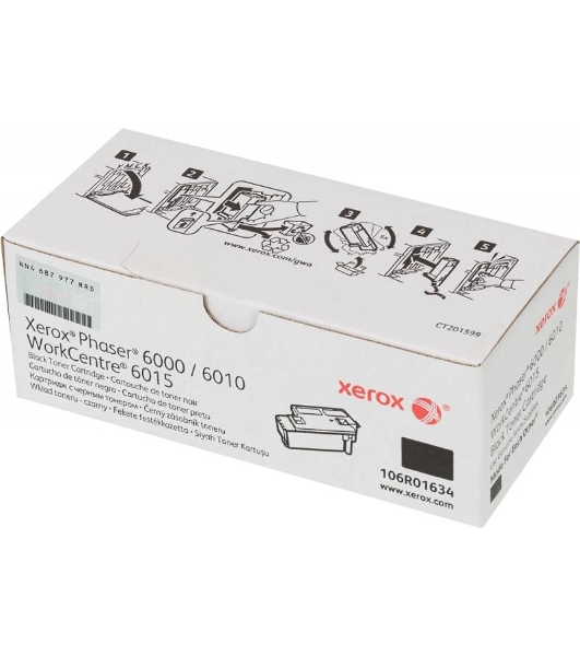 Картридж лазерный Xerox 106R01634 черный для Xerox Ph 6000/6010N/WC 6015 (2000 стр.)(Channels)