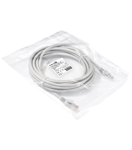 Патч-корд LSZH ExeGate EX290422RUS UTP-RJ45-RJ45-5e-10M-LSZH-GY, UTP, cat.5e, 10м, серый