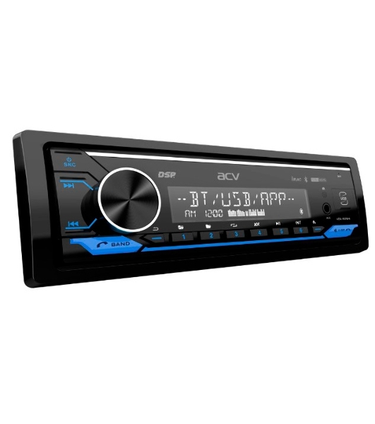 Автомагнитола ACV ADX-907BM, 1 DIN, Bluetooth, USB Type-A, AUX, пульт ДУ