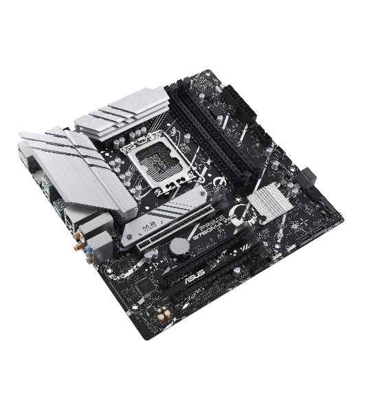 Материнская плата ASUS PRIME B760M-A WIFI, LGA 1700, Intel B760, 4xDDR5, 4xSATA, 2xM.2, 1xPCIe 4.0 x16, 1xPCIe 4.0 x4, 1xPCIe 4.0 x1, 2xHDMI, 1xDP, 1x 2.5Gb LAN, 2xUSB-A 3.2 Gen 2, 4xUSB-A 2.0, 3x3.5 мм, 7.1, mATX