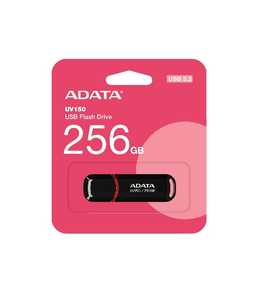 Флешка USB ADATA UV150 (AUV150-256G-RBK), 256Gb, USB 3.0, R/W 100/30, черный