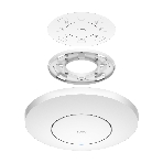 Точка доступа AX3000 Dual Band Ceiling Mount Wi-Fi 6 Access Point, Chipset MT7981, 802.11ax/ac/a/b/g/n, 2402Mbps at 5GHz + 574Mbps at 2.4GHz, 1 x 2.5G RJ45 Port, MU-MIMO, Support 12V DC or 802.3at PoE or Passive PoE, Internal Antennas, 48V passive PoE adapter included, Cudy Mesh Support, фото7