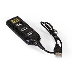 USB-концентратор ExeGate EX293976RUS DUB-42 (кабель-адаптер USB2.0 --> 4xUSB2.0, Plug&Play, черный), фото5