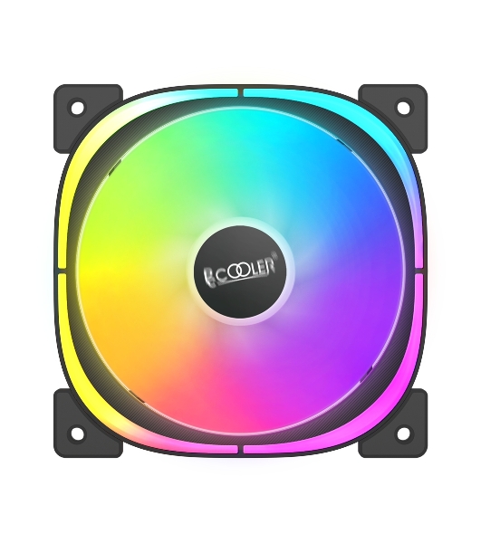 Вентилятор для корпуса PCCooler EF120 ARGb черный, 120 мм, 1500 об/мин, 25.7 дБ, 4 pin