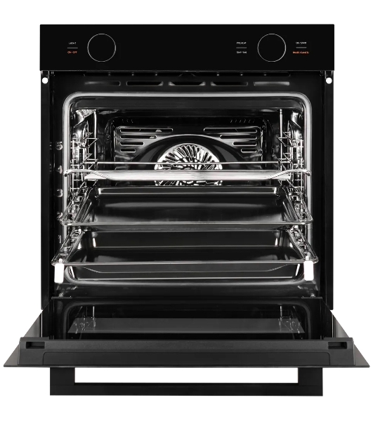 Встраиваемый духовой шкаф Kuppersberg HT 612 Black ШхВхГ: 59.5х59.6х56.5 см, 72 л, А+, гидролизная очистка, черный