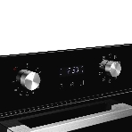 Духовой шкаф электрический Monsher MOE 4592 Acier ширина 45 см, High-Tech, 50 л, гидролизная очистка, 9 режимов, черный/нерж. сталь, фото3