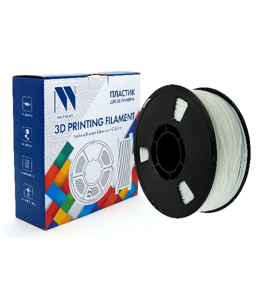 Филамент NVPrint TPU White 1 для 3D печати диаметр 1.75мм, масса 1,0 кг