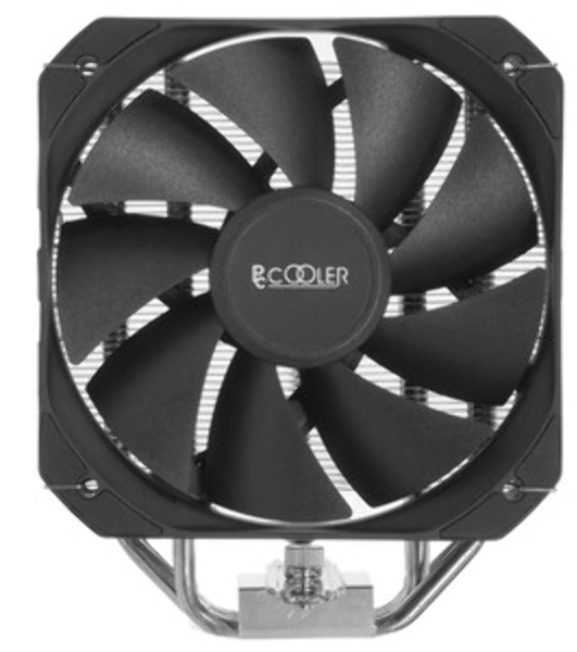 Кулер PCCooler Paladin 400 S115X/1200/1700/AM4 (20 шт/кор, TDP 200W, PWM FAN, 4 тепловые трубки 6мм, 800-1600RPM, 18-28,6dBa)
