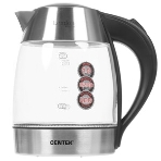 Чайник электрический Centek CT-0059 London, стекло, 1.8л, 2200Вт, LED-подсветка, отделка нерж., фото8