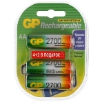 Аккумулятор + зарядное устройство GP PowerBank 270AAHCMHSPBA-2CR4 AA NiMH 2700mAh (4шт) блистер, фото5