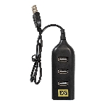 USB-концентратор ExeGate EX293976RUS DUB-42 (кабель-адаптер USB2.0 --> 4xUSB2.0, Plug&Play, черный), фото4