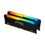 Оперативная память Kingston Fury Beast, DDR4, 64GB (2x32GB), 3200MHz, CL16, DIMM, с радиатором, RGB, черный, фото7