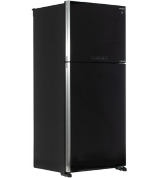 Холодильник Sharp SJ-XG55PMBK черный двухкамерный 394/162л морозилка сверху, No Frost