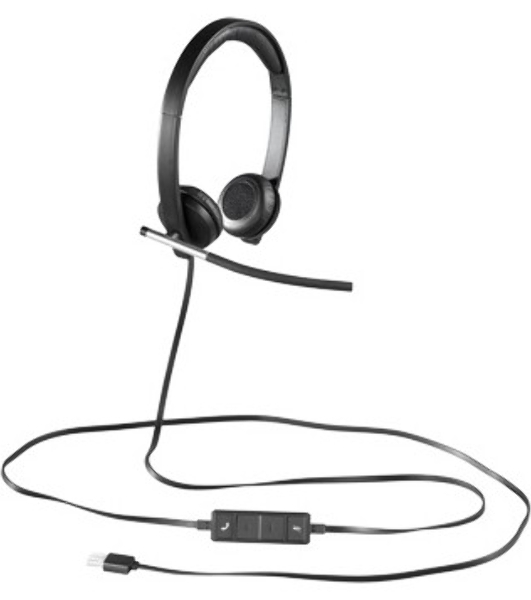 Гарнитура Logitech H650e чёрный, проводная, USB