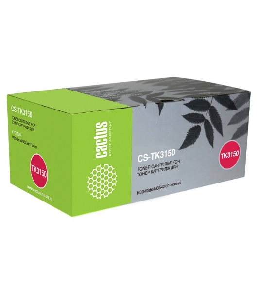 Картридж лазерный Cactus CS-TK3150 черный (14500 стр.) для Kyocera Ecosys M3040idn/M3540idn