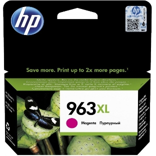 Картридж струйный HP 963XL 3JA28AE пурпурный увеличенной емкости (1600 стр) для HP OfficeJet Pro 901x/902x