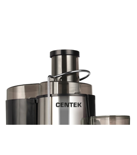 Соковыжималка Centek CT-1209 стальной/чёрный, центробежная, 600 Вт, 500 мл, механическое