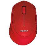 Мышь беспроводная Logitech M280 красный, 1000 dpi, радиоканал, USB, кнопки - 3, фото 1