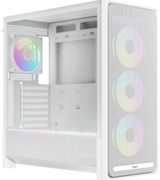 Корпус Ocypus Delta C70 WH ARGB, Midi-Tower, белый, 4 x 120 мм