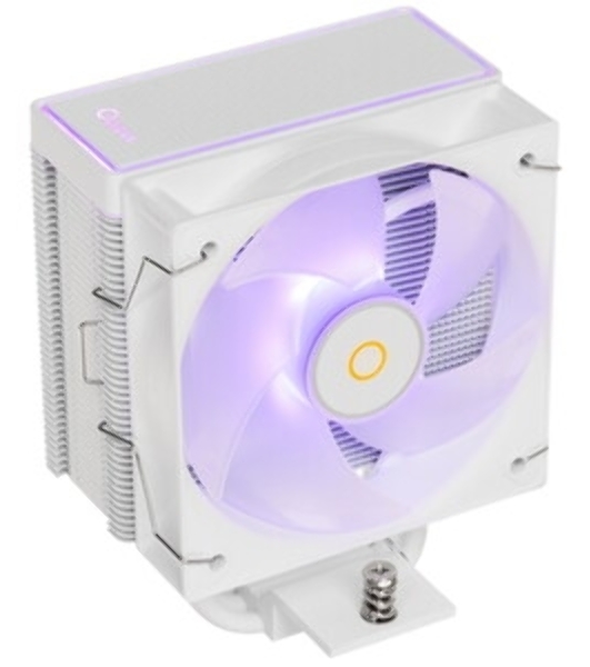 Кулер для процессора Ocypus Gaммa A40 WH ARGB Digital, 100мм ARGB FAN, Top Display Panel, 4 HEAT PIPES, 4-PIN PWM, 600-2400 RPM, 29.5DBA, HYDRO BEARING, LGA115X/1200/1700/18XX, AM4/AM5