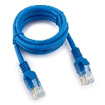 Патч-корд UTP Cablexpert cat.5e, 1м, литой, многожильный, синий, фото2