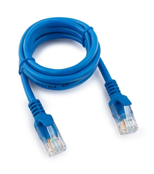 Патч-корд UTP Cablexpert cat.5e, 1м, литой, многожильный, синий