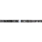 Блок силовых розеток Rem Rem-32, IEC 60320 С13 х 10, IEC 60320 С19 х 5, вход колодка, 19', 1436х45х45 мм (ВхШхГ), 32А, автомат + амперметр, чёрный, 2 , фото3