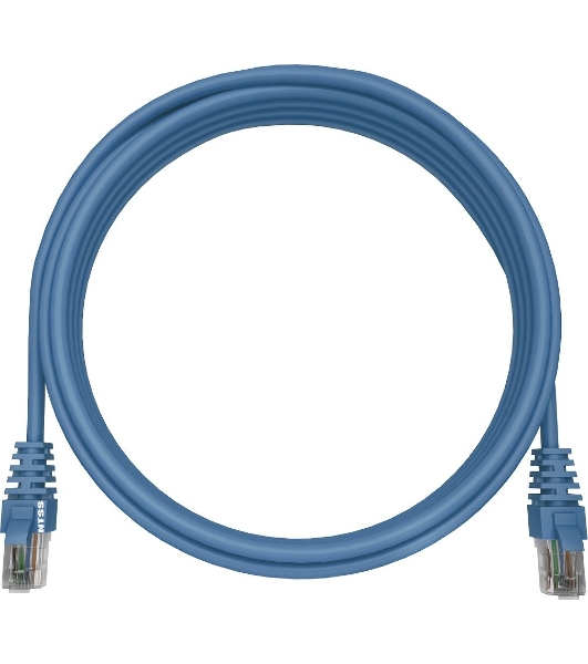 Патч-корд NTSS NTSS-PC-UTP-RJ45-5e-0.15-LSZH-BU NTSS-PC-UTP-RJ45-5E-0.15-LSZH UTP RJ-45 вил.-вилка RJ-45 кат.5E 0.15м синий LSZH (уп.:1шт) 26AWG