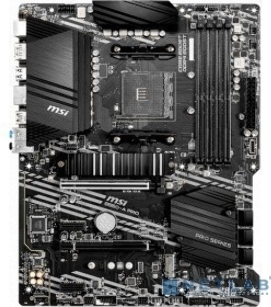 Материнская плата MSI B550-A PRO, AM4, AMD B550, 4xDDR4, 6xSATA, 2xM.2, 1xPCI-E 4.0 x16, 1xPCI-E 3.0 x16, 2xPCI-E x1, 1xHDMI, 1xDP, 1x 1Gb LAN, 4xUSB-A 2.0, 2xUSB-A 3.2 Gen 1, 1xUSB-A 3.2 Gen 2, 1xUSB-C 3.2 Gen 2, 6x3.5 мм, 7.1, ATX