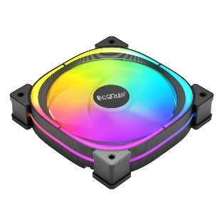 Вентилятор для корпуса PCCooler EF120 ARGb черный, 120 мм, 1500 об/мин, 25.7 дБ, 4 pin