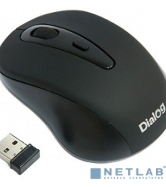 Мышь беспроводная Dialog Pointer MROP-05U черный, 1600 dpi, радиоканал, USB, кнопки - 4