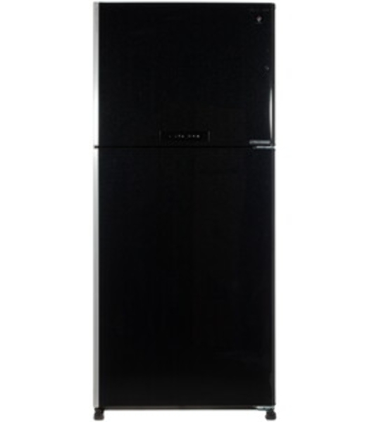 Холодильник Sharp SJ-XG55PMBK черный двухкамерный 394/162л морозилка сверху, No Frost