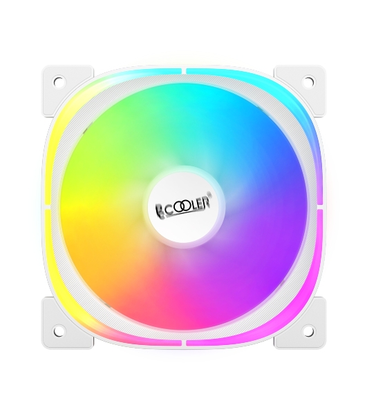 Вентилятор для корпуса PCCooler EF120 ARGb белый, 120 мм, 1500 об/мин, 25.7 дБ, 4 pin