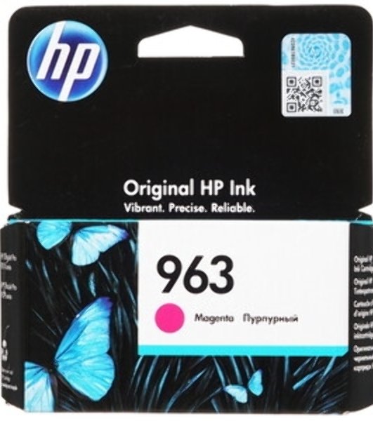 Картридж струйный HP 963 3JA24AE пурпурный (700 стр) для HP OfficeJet Pro 901x/902x