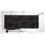 Клавиатура для ноутбука MacBook A1286 с SD плоский ENTER, фото 1