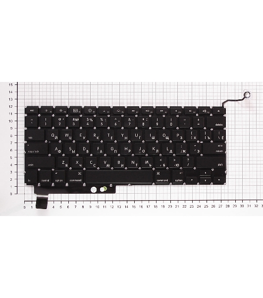 Клавиатура для ноутбука MacBook A1286 с SD плоский ENTER