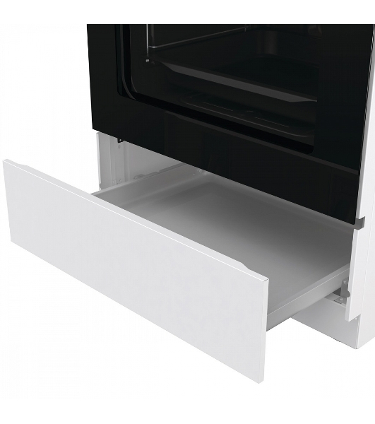 Плита газовая Gorenje GG6A11WF белый, конфорок 4 газовых, духовка 72 л, 60 см x 85 см x 60 см