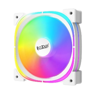 Вентилятор для корпуса PCCooler EF120 ARGb белый, 120 мм, 1500 об/мин, 25.7 дБ, 4 pin
