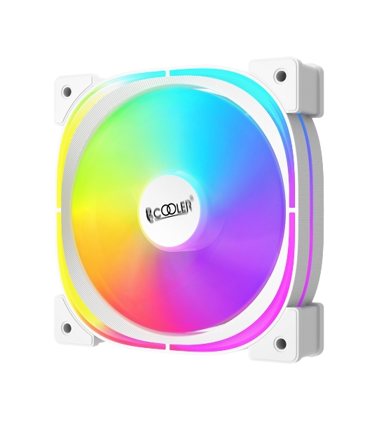 Вентилятор для корпуса PCCooler EF120 ARGb белый, 120 мм, 1500 об/мин, 25.7 дБ, 4 pin