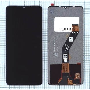 Дисплей для Tecno Spark Go 2023 (BF7) в сборе с тачскрином черный