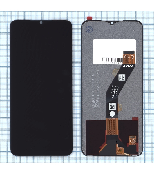 Дисплей для Tecno Spark Go 2023 (BF7) в сборе с тачскрином черный