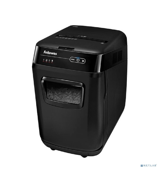 Шредер Fellowes AutoMax 200M микрорезка, автоподача, DIN P-5, 2х14 мм, 200 лст. 32 лтр.
