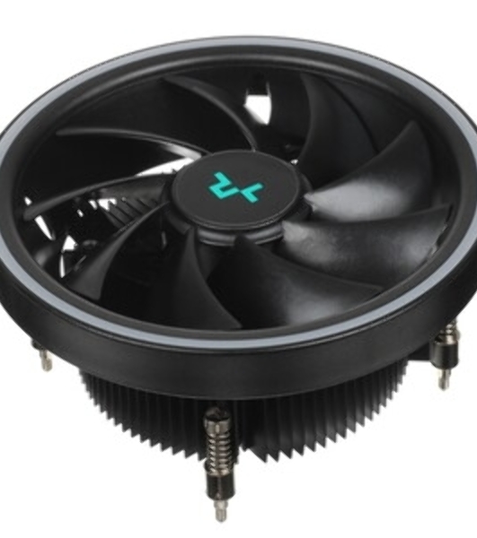 Кулер для процессора DEEPCOOL UL551 черный,(только сокет 1700), 136 мм, алюминий, 1800 об/мин, 26.8 дБ, 4 pin, 95 Вт, 71 мм