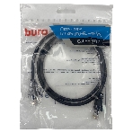 Патч-корд Buro UTP 4 пары cat.5e CCA molded 1м черный RJ-45 (m)-RJ-45 (m), фото 1