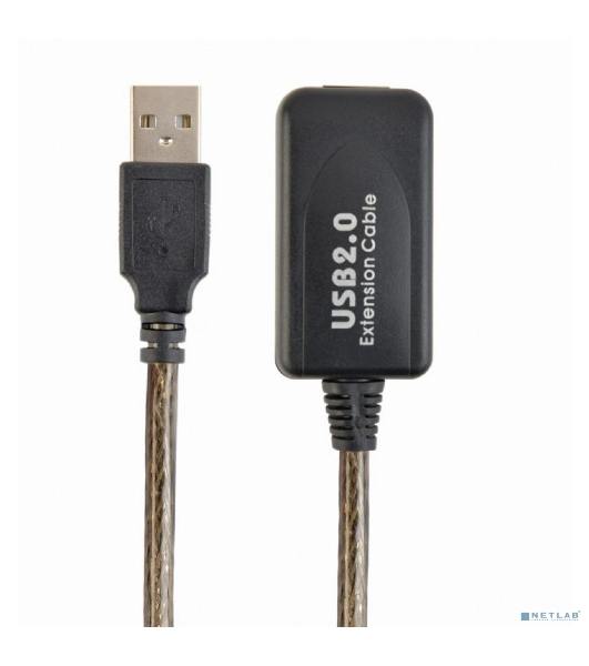Кабель-удлинитель USB2.0 активный Cablexpert UAE-01-15M, AM/AF, 15м