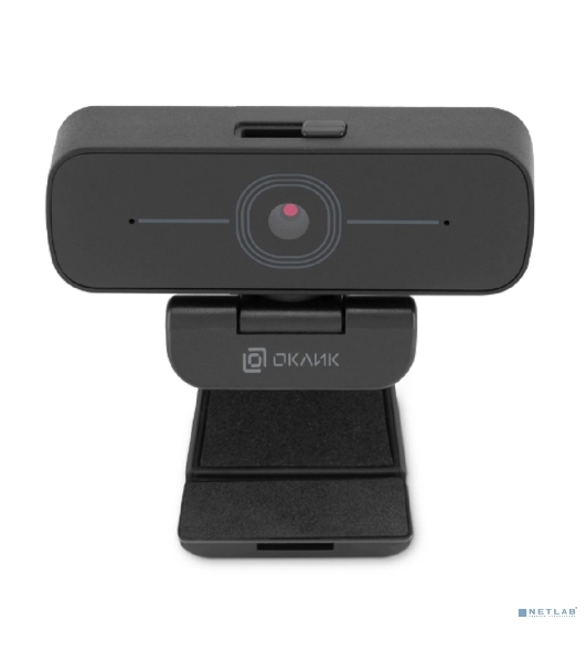 Веб-камера OKLICK OK-C001FH 1920x1080, 30 кадр/с, USB Type-A, микрофон (шумоподавление), универсальное крепление
